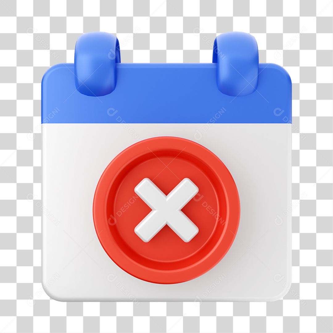 Elemento 3D Calendário Composição PNG Transparente