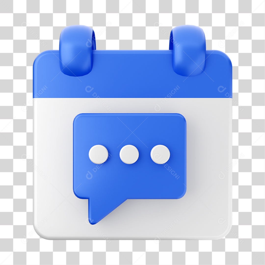 Elemento 3D Calendário Composição PNG Transparente