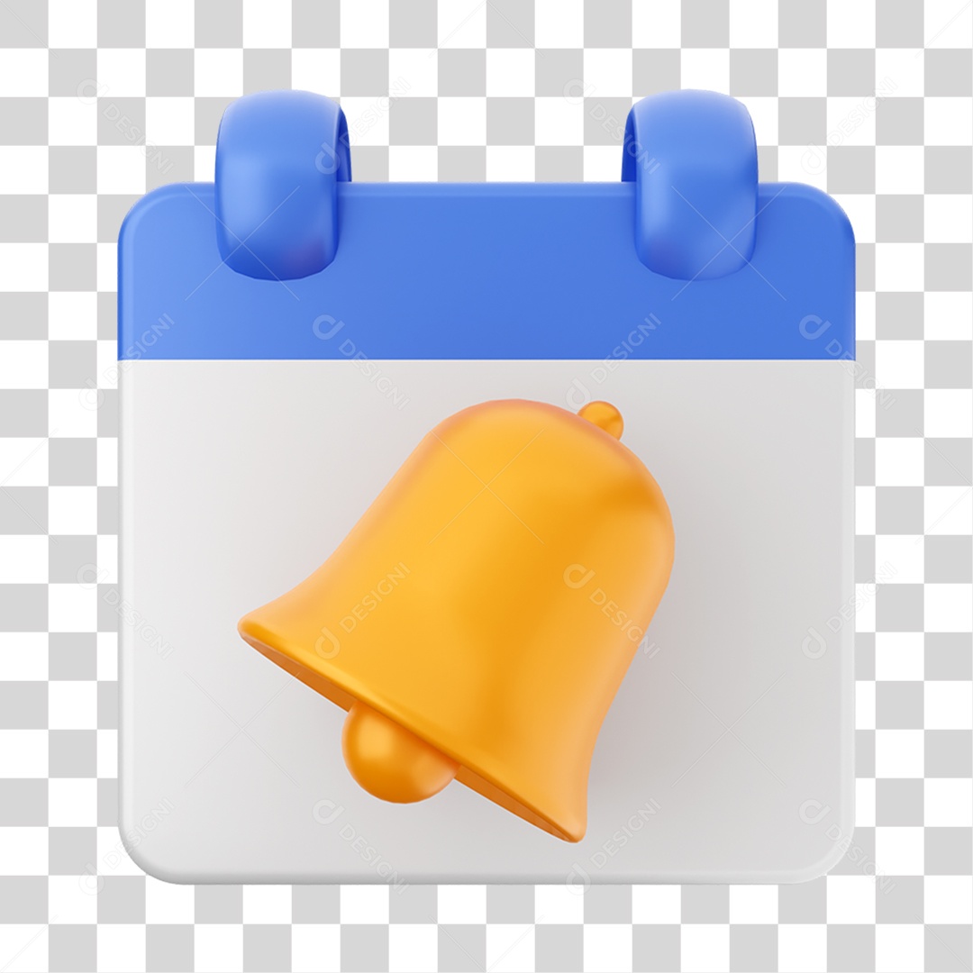 Elemento 3D Calendário Composição PNG Transparente