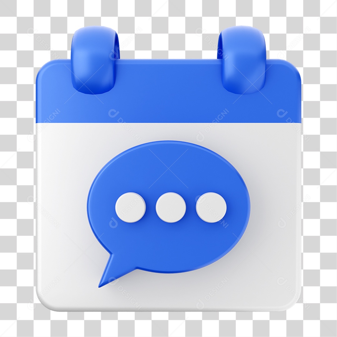 Elemento 3D Calendário Composição PNG Transparente