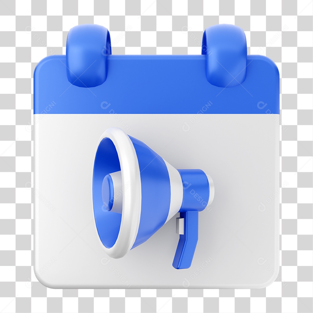 Elemento 3D Calendário Composição PNG Transparente