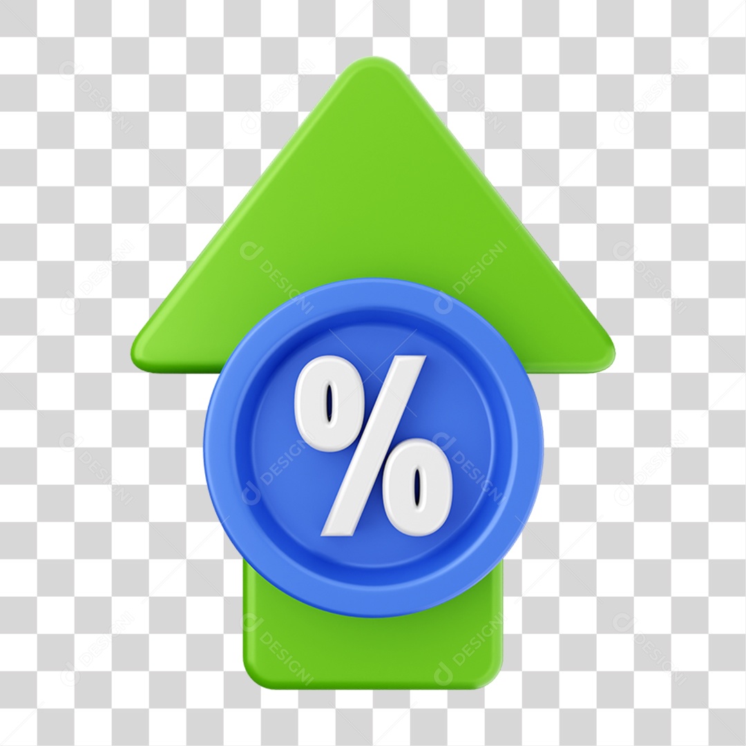 Elemento 3D Gráficos Positivos para  Moeda Virtual PNG Transparente