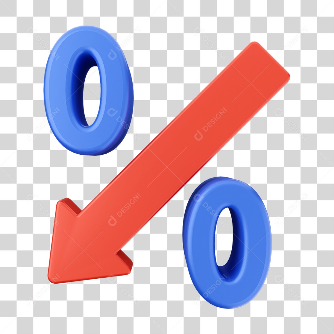 Elemento 3D Gráficos Negativos para Moeda Virtual PNG Transparente