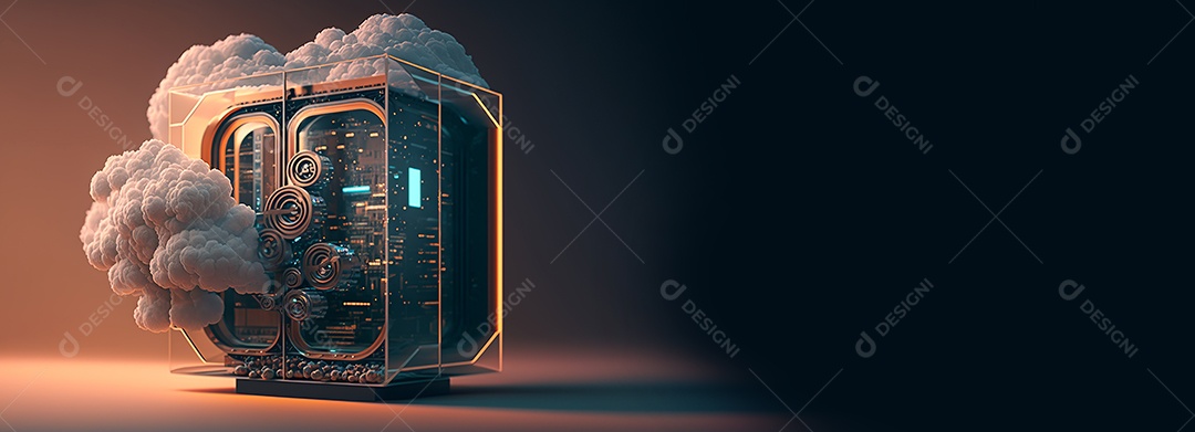 Conceito tecnologia nas nuvens