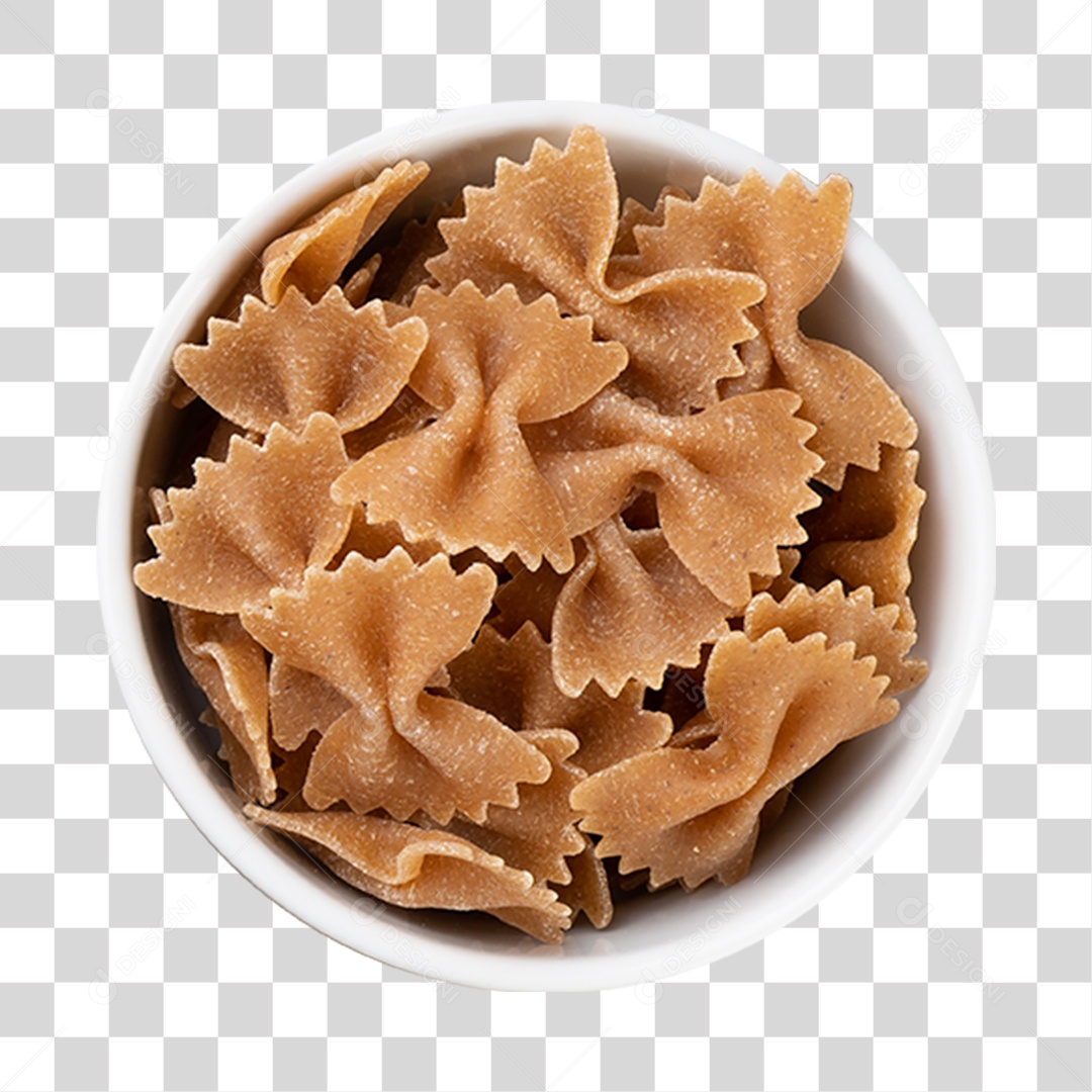 Farfalle Cogumelo sobre tigela PNG Transparente