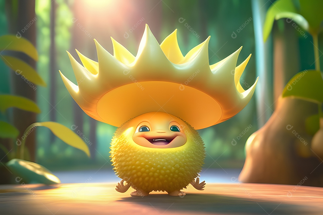 Personagem adorável e fofinha jaca