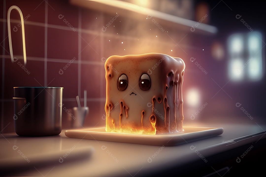 Personagem adorável e simpática torrada