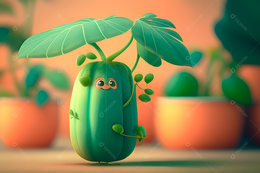 Personagem adorável e simpático  Abóbora