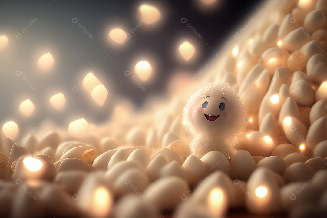 Personagem adorável e simpático Dente de Alho