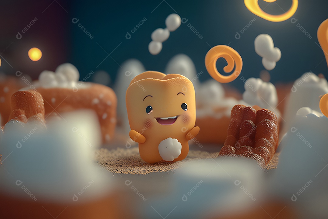 Personagem adorável e simpático doce