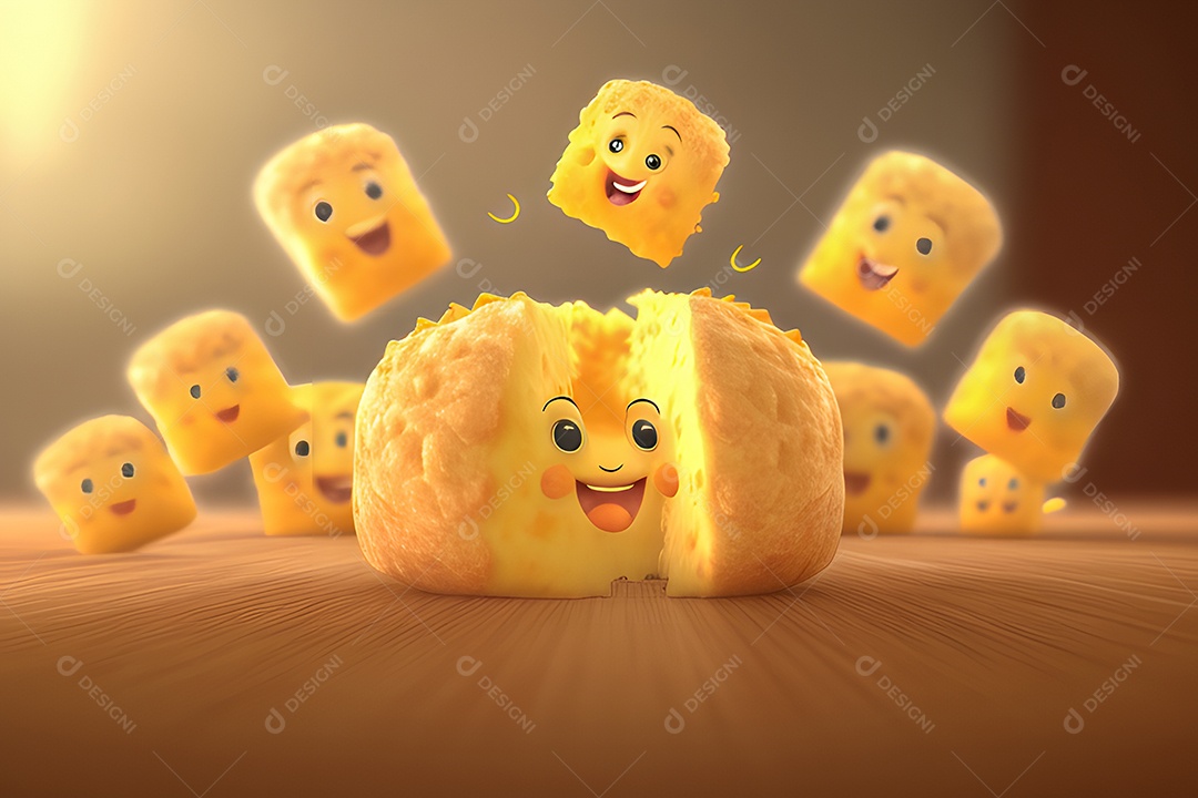 Personagem adorável e simpático quiejo cantor