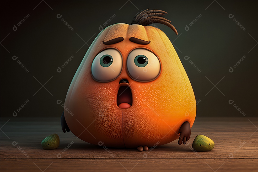 Personagem adorável e simpático Senho Abóbora