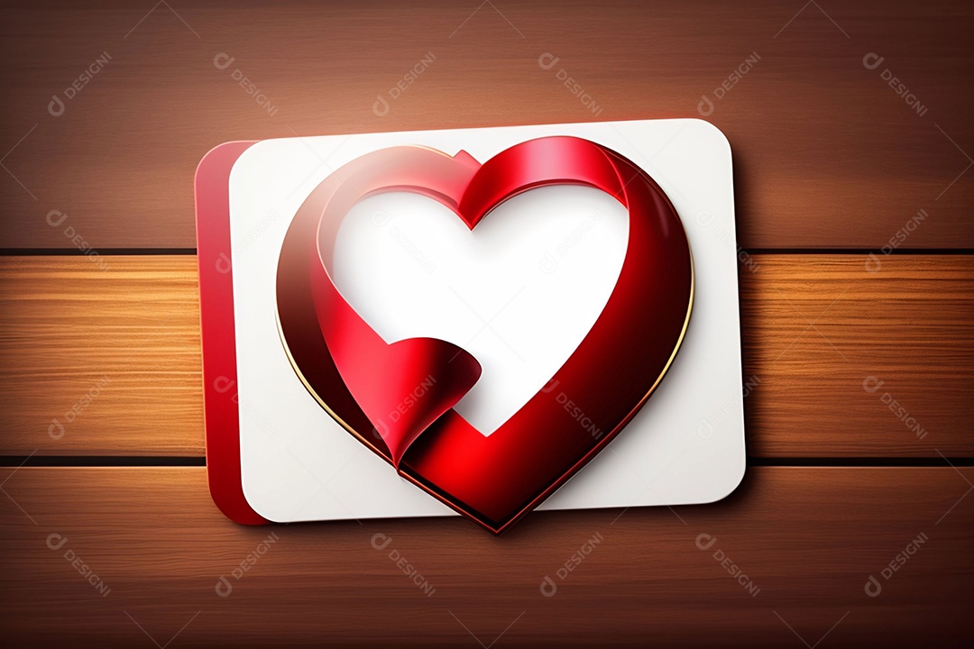 Cartão romântico para dia dos namorados