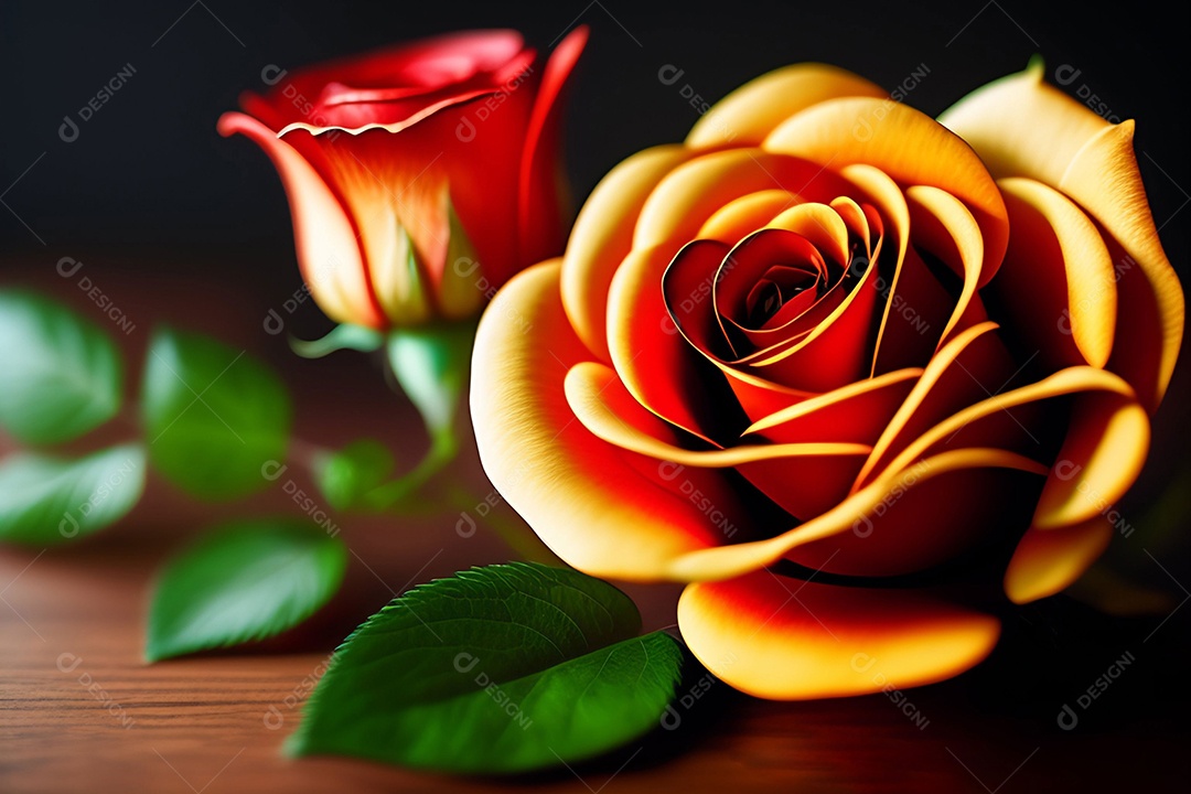 Lindas rosas coloridas