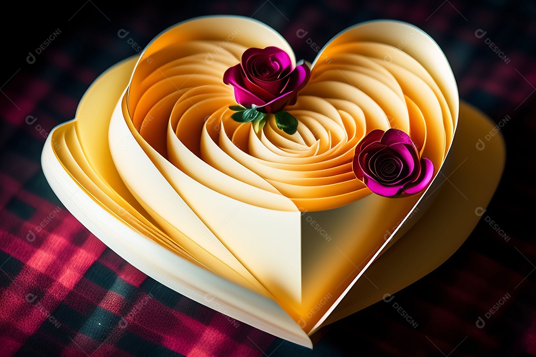 Cartão romântico para dia dos namorados