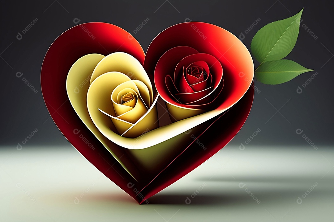 Cartão romântico para dia dos namorados