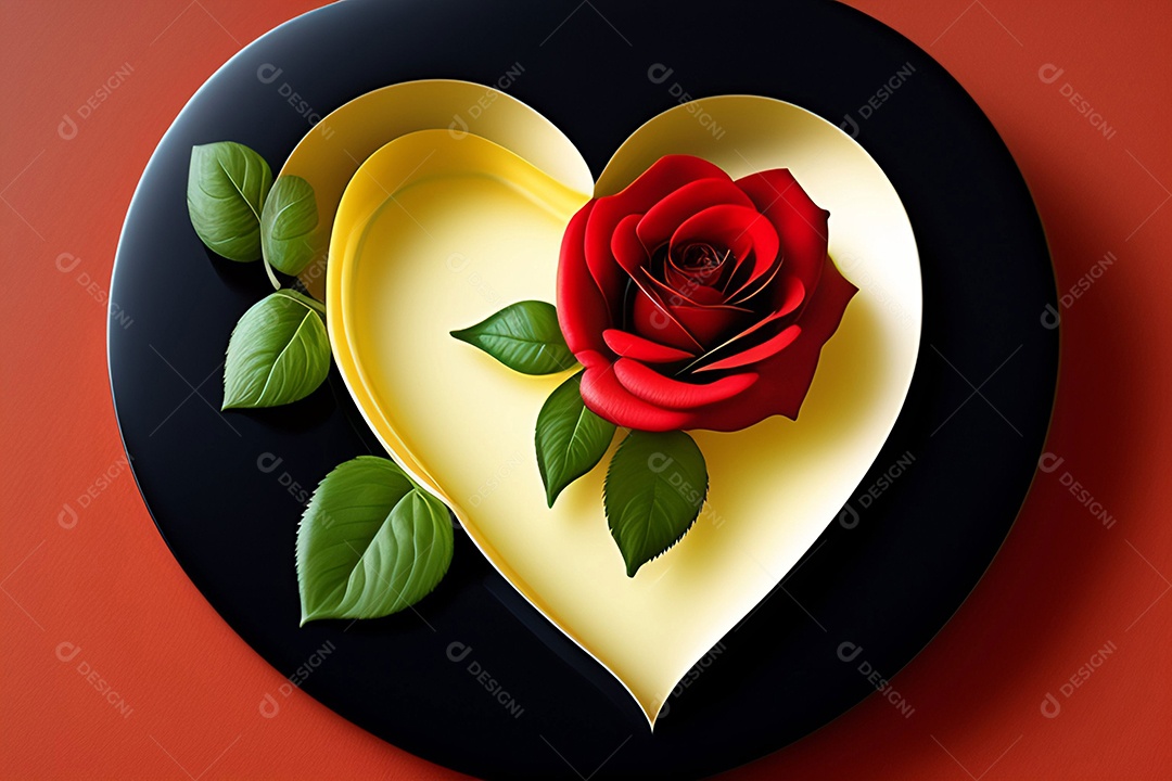 Cartão romântico para dia dos namorados