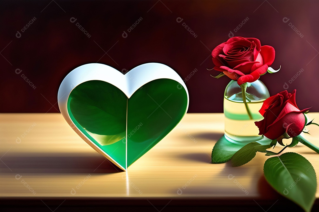 Cartão romântico para dia dos namorados