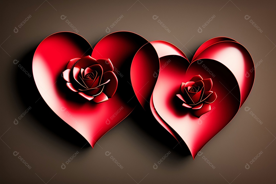 Cartão romântico para dia dos namorados