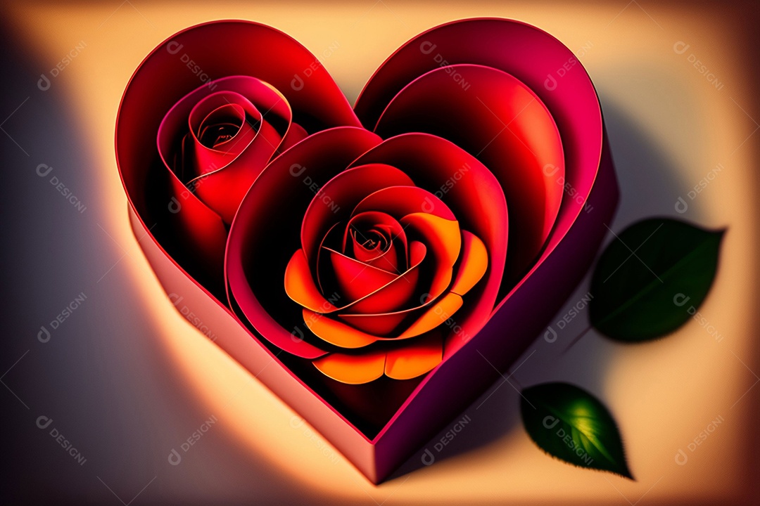 Cartão romântico para dia dos namorados