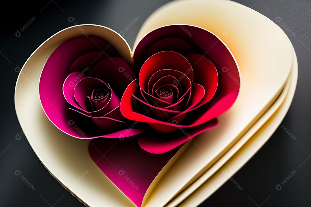 Cartão romântico para dia dos namorados