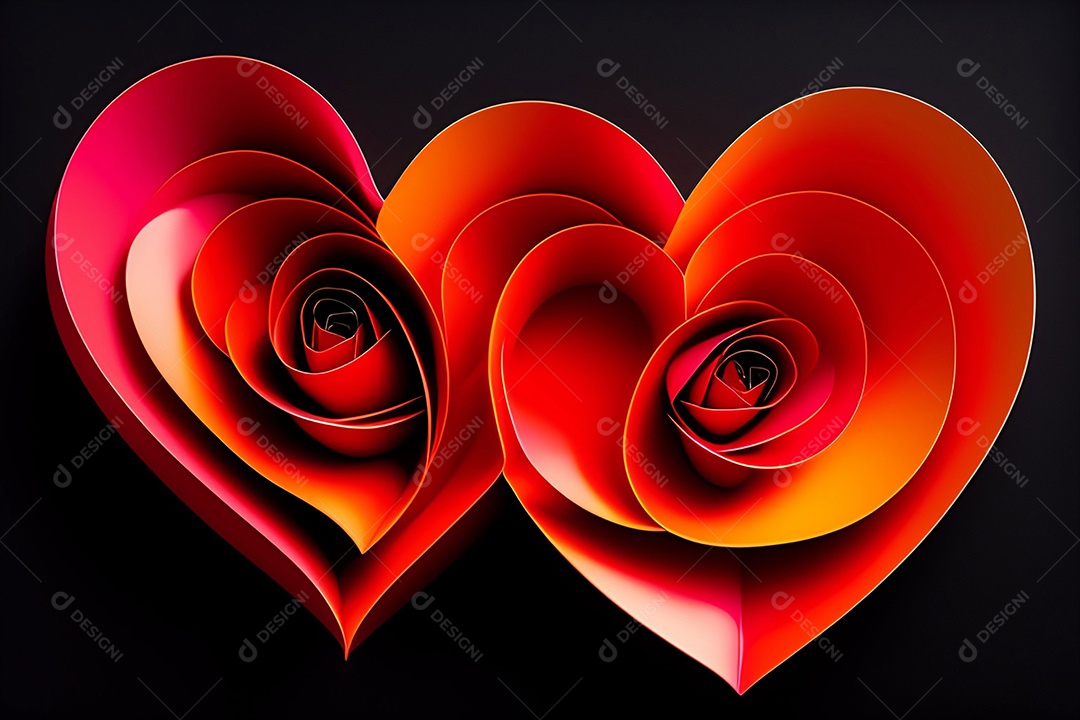 Cartão romântico para dia dos namorados