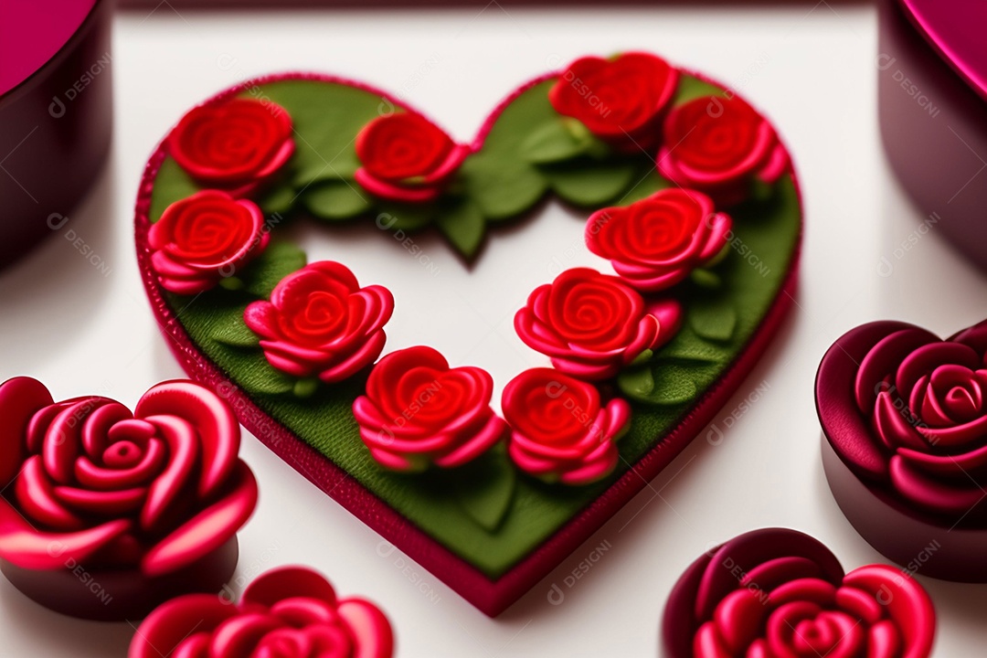 Cartão romântico para dia dos namorados