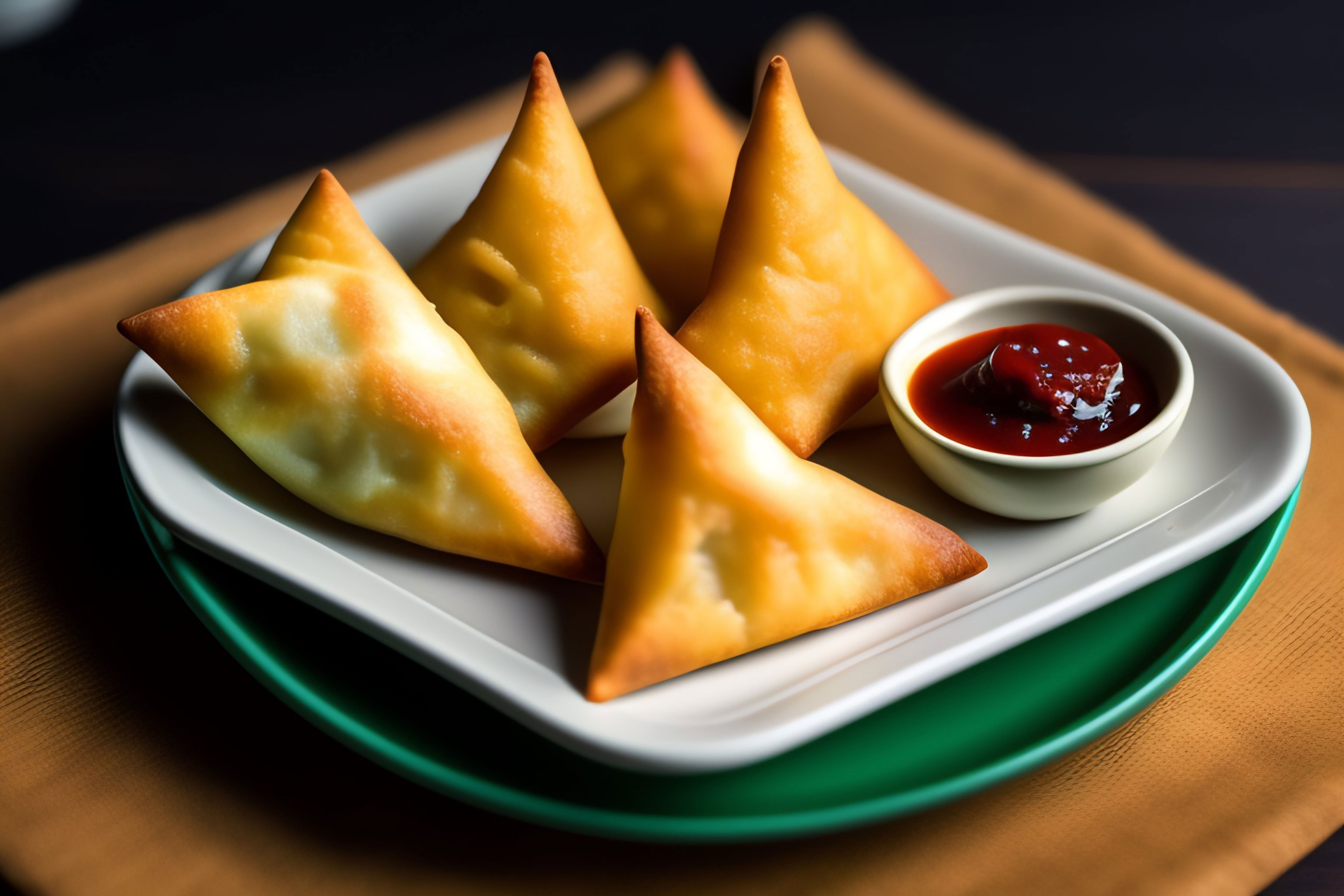 Delicioso lanche com tigela de molho