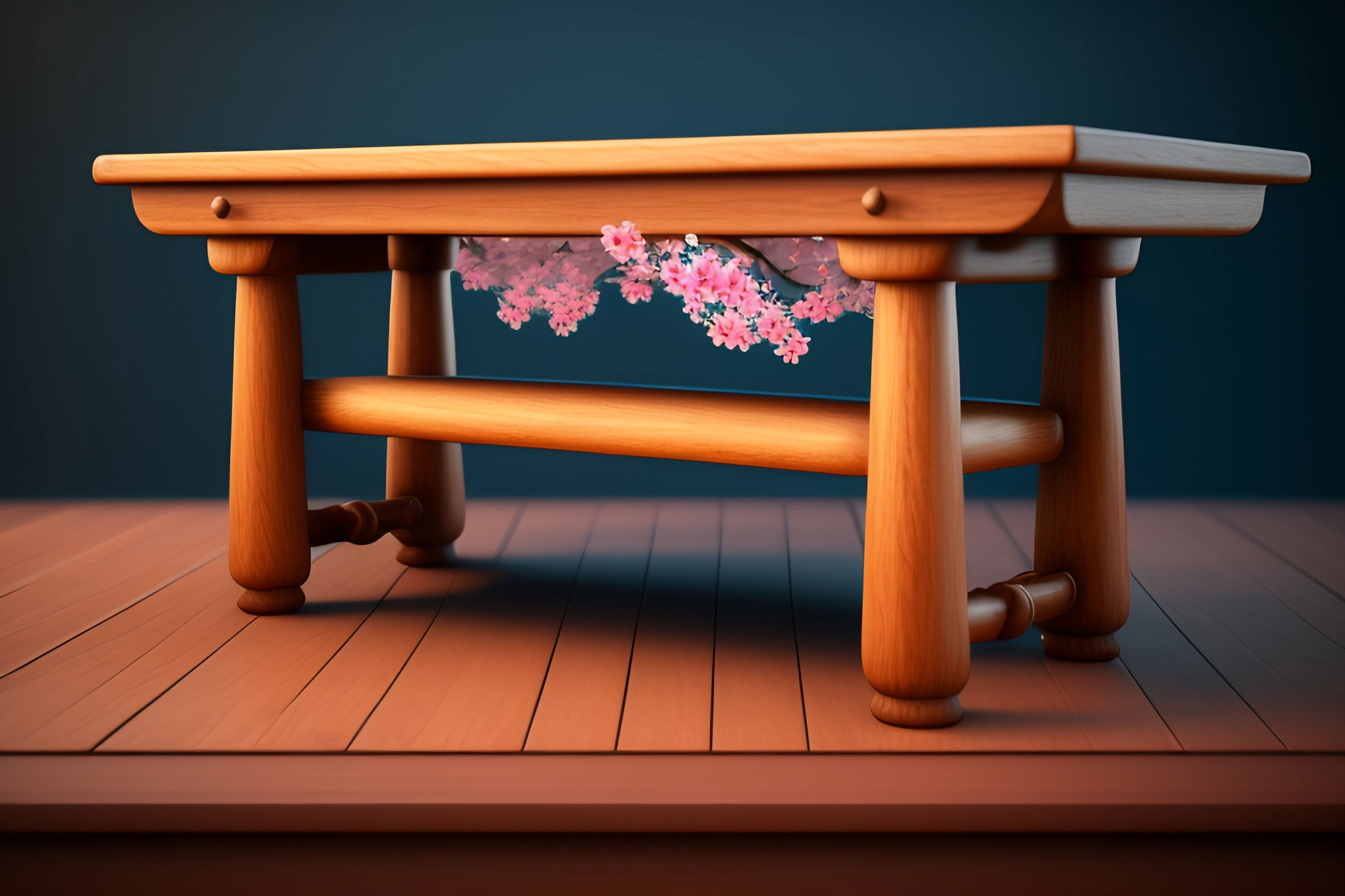 Vaso de flor sobre mesa vazia