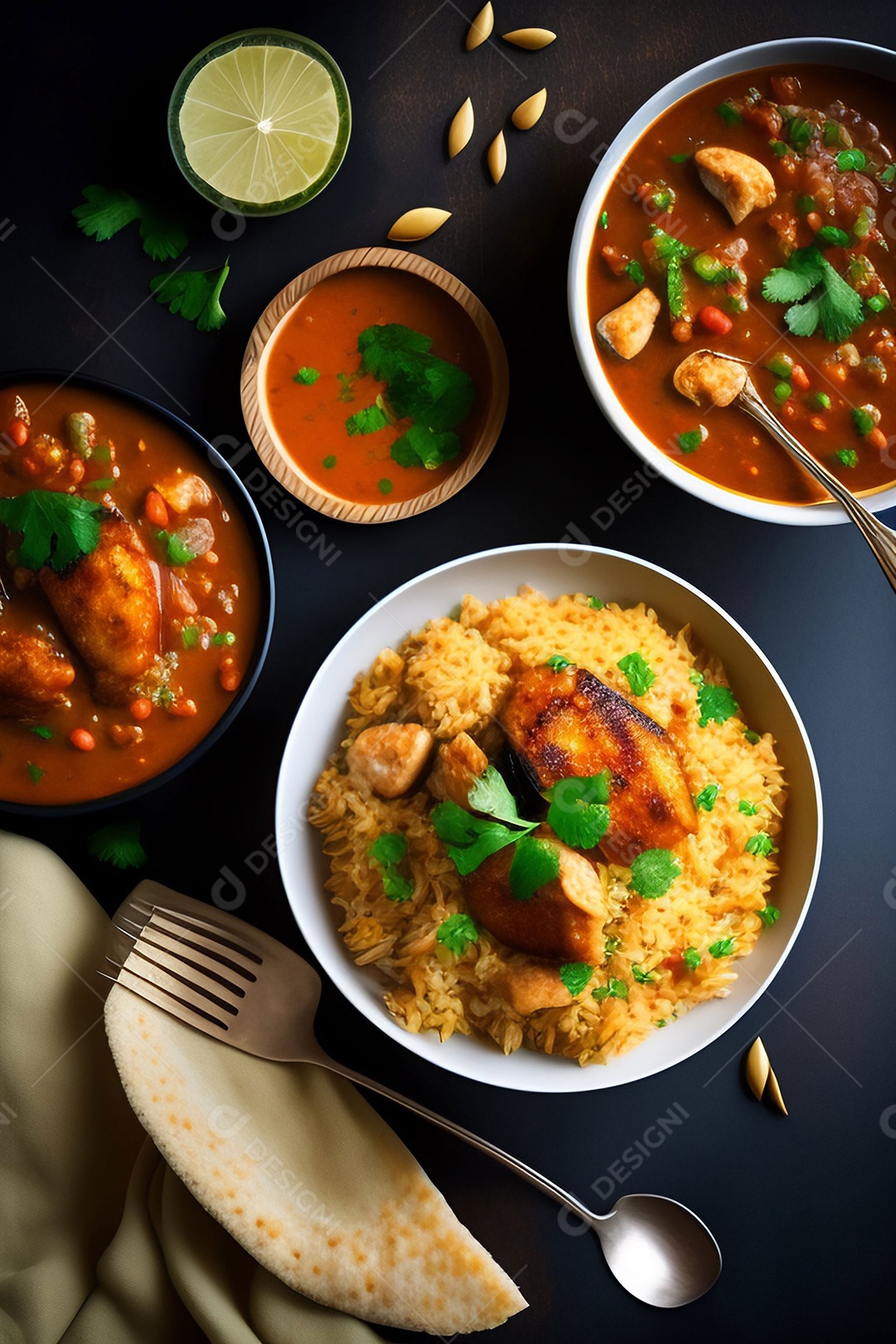 Deliciosa refeição com frango grelhado