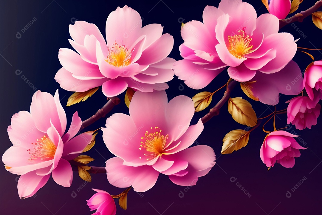 Linda flor de cerejeira