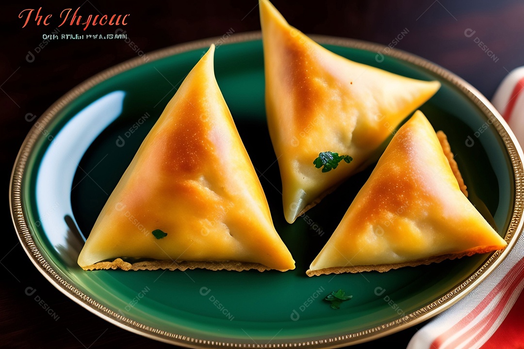 Delicioso pastel típico indiano