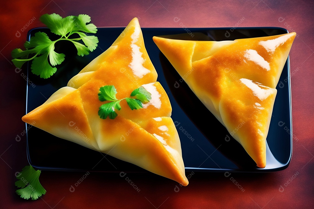 Delicioso pastel típico indiano