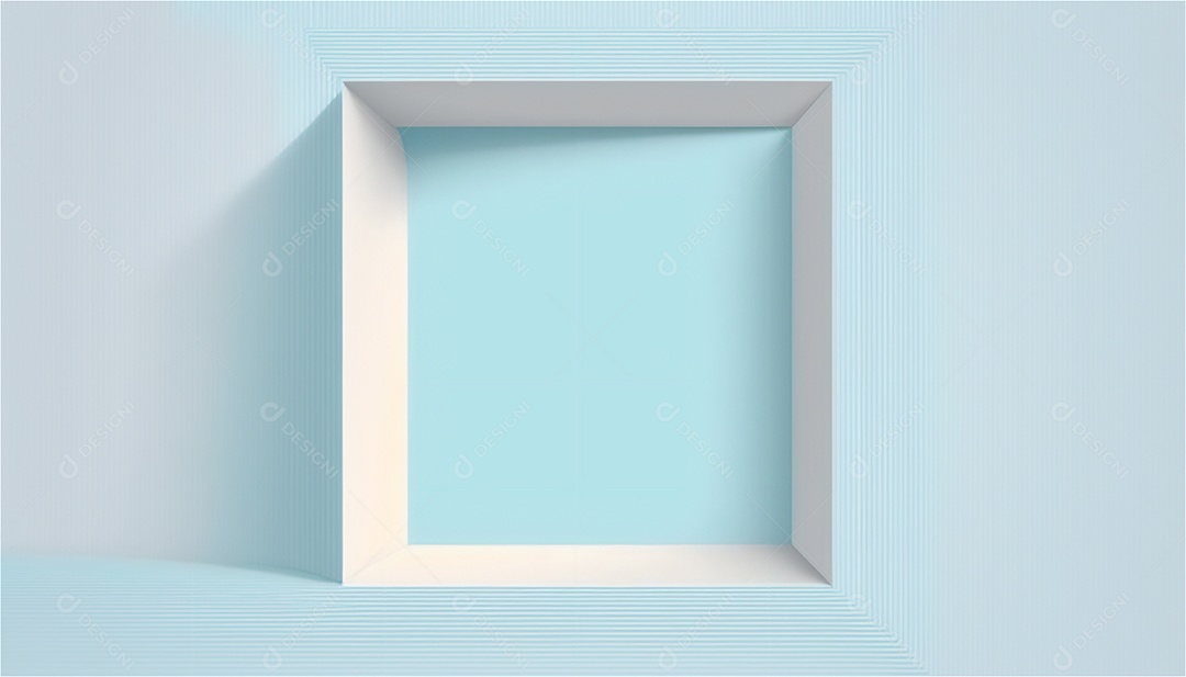 Modelo de plano de fundo de textura de papel vazio azul pastel, banner para publicidade. Formas geométricas retangulares recursos gráficos