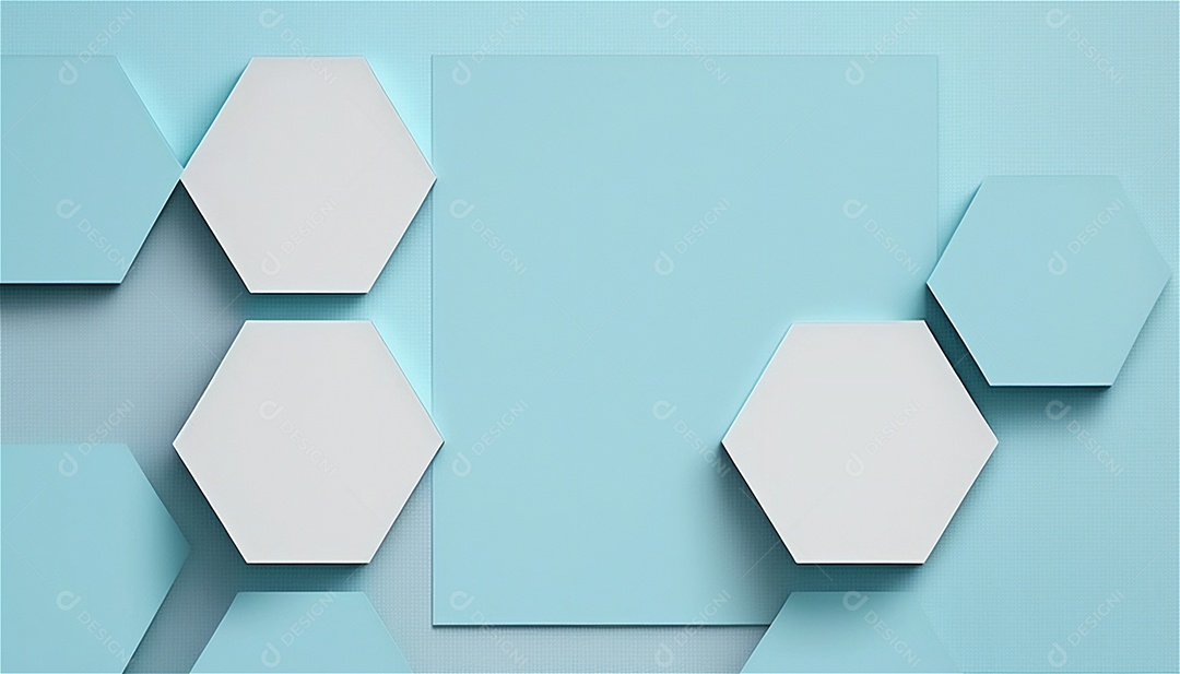 Modelo de plano de fundo de textura de papel vazio azul pastel, banner para publicidade. Formas geométricas retangulares recursos gráficos