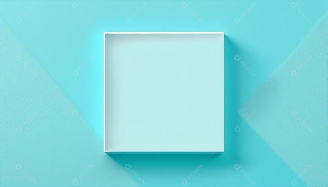Modelo de plano de fundo de textura de papel vazio azul pastel, banner para publicidade. Formas geométricas retangulares recursos gráficos