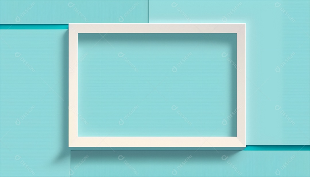 Modelo de plano de fundo de textura de papel vazio azul pastel, banner para publicidade. Formas geométricas retangulares recursos gráficos