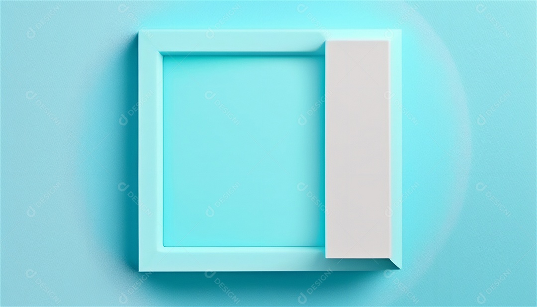 Modelo de plano de fundo de textura de papel vazio azul pastel, banner para publicidade. Formas geométricas retangulares recursos gráficos