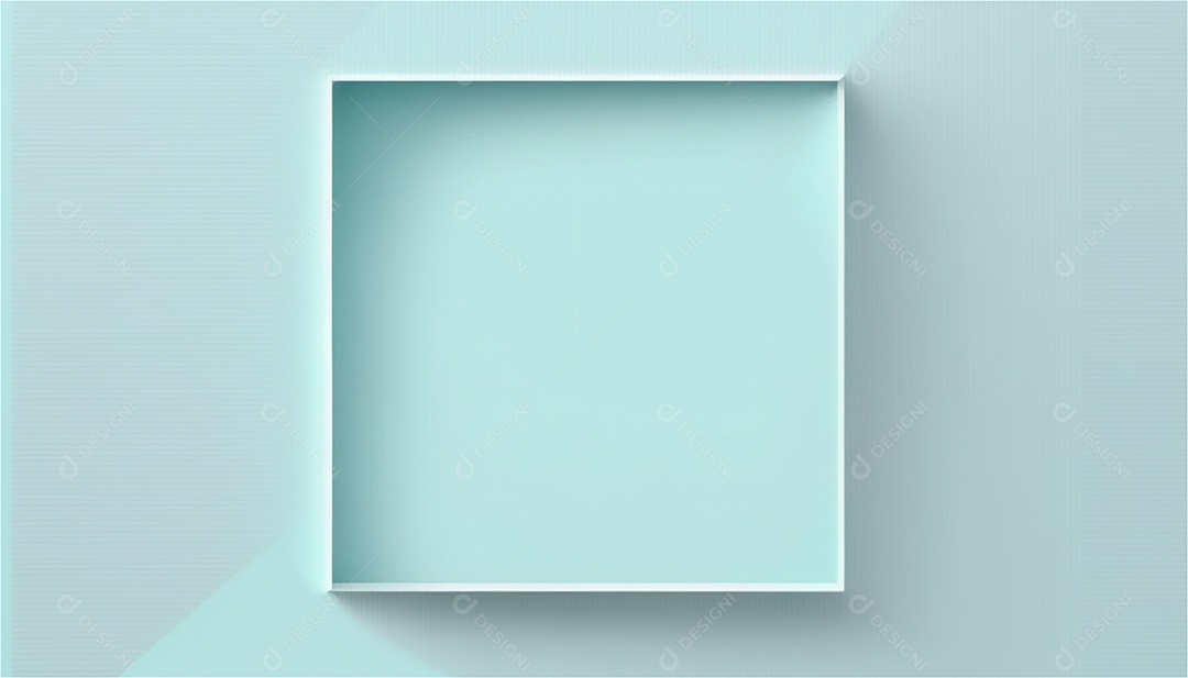 Modelo de plano de fundo de textura de papel vazio azul pastel, banner para publicidade. Formas geométricas retangulares recursos gráficos