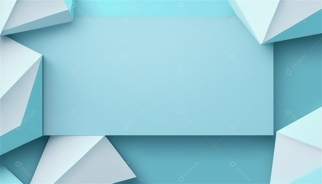 Modelo de plano de fundo de textura de papel vazio azul pastel, banner para publicidade. Formas geométricas retangulares recursos gráficos