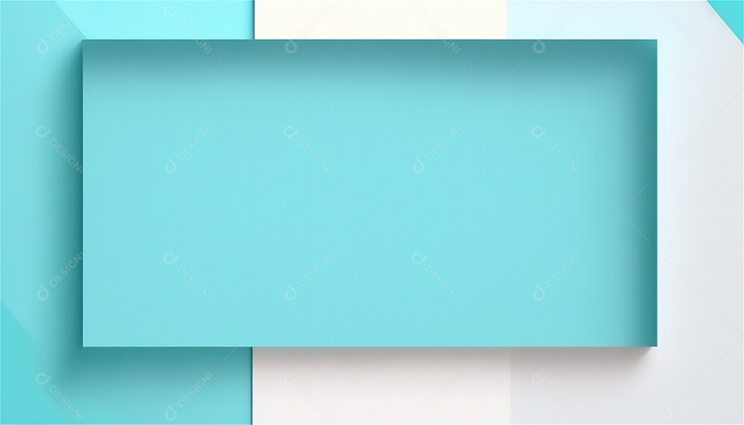 Modelo de plano de fundo de textura de papel vazio azul pastel, banner para publicidade. Formas geométricas retangulares recursos gráficos