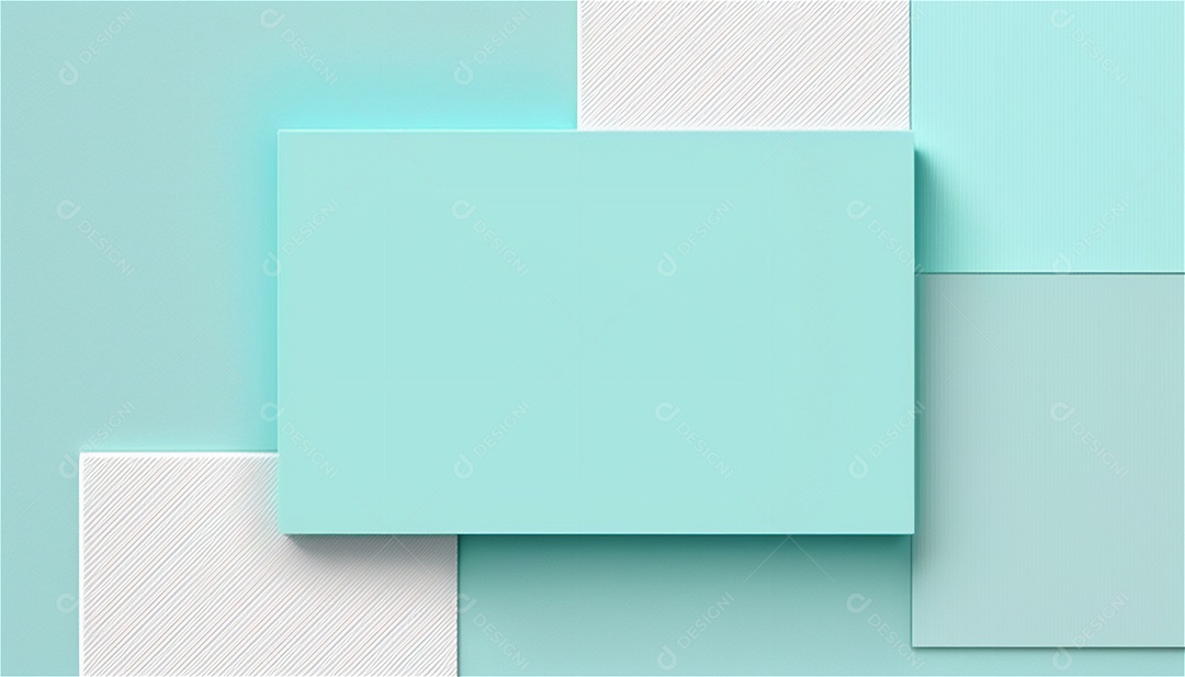 Modelo de plano de fundo de textura de papel vazio azul pastel, banner para publicidade. Formas geométricas retangulares recursos gráficos