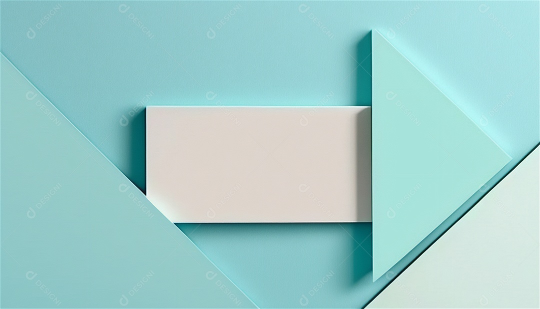 Modelo de plano de fundo de textura de papel vazio azul pastel, banner para publicidade. Formas geométricas retangulares recursos gráficos
