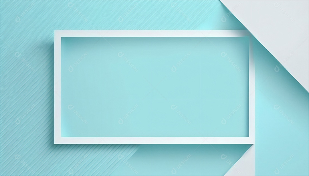 Modelo de plano de fundo de textura de papel vazio azul pastel, banner para publicidade. Formas geométricas retangulares recursos gráficos