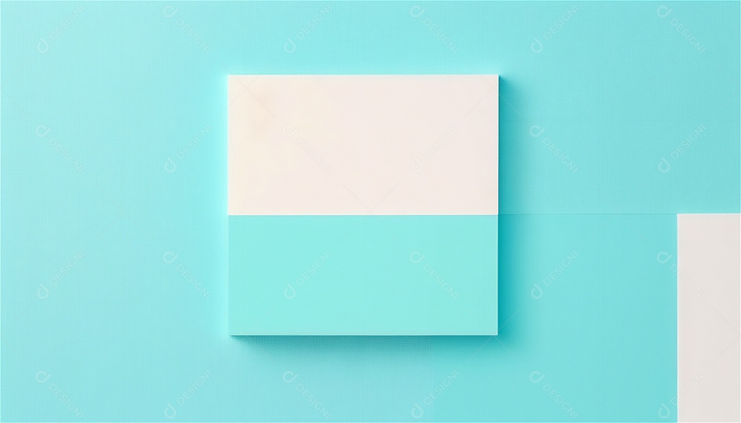 Modelo de plano de fundo de textura de papel vazio azul pastel, banner para publicidade. Formas geométricas retangulares recursos gráficos