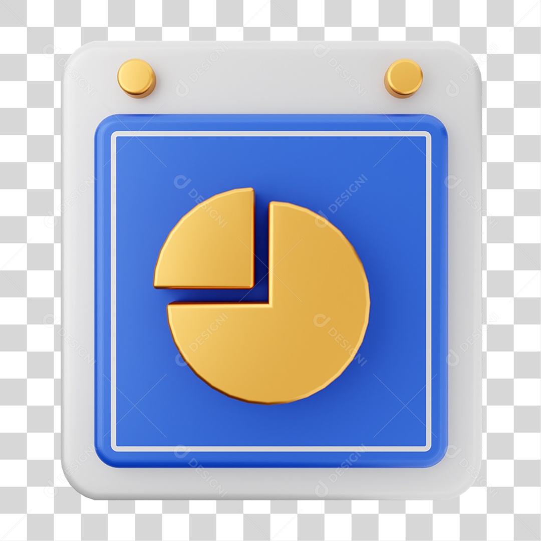 Elemento 3D Calendário Gráficos para Composição PNG Transparente