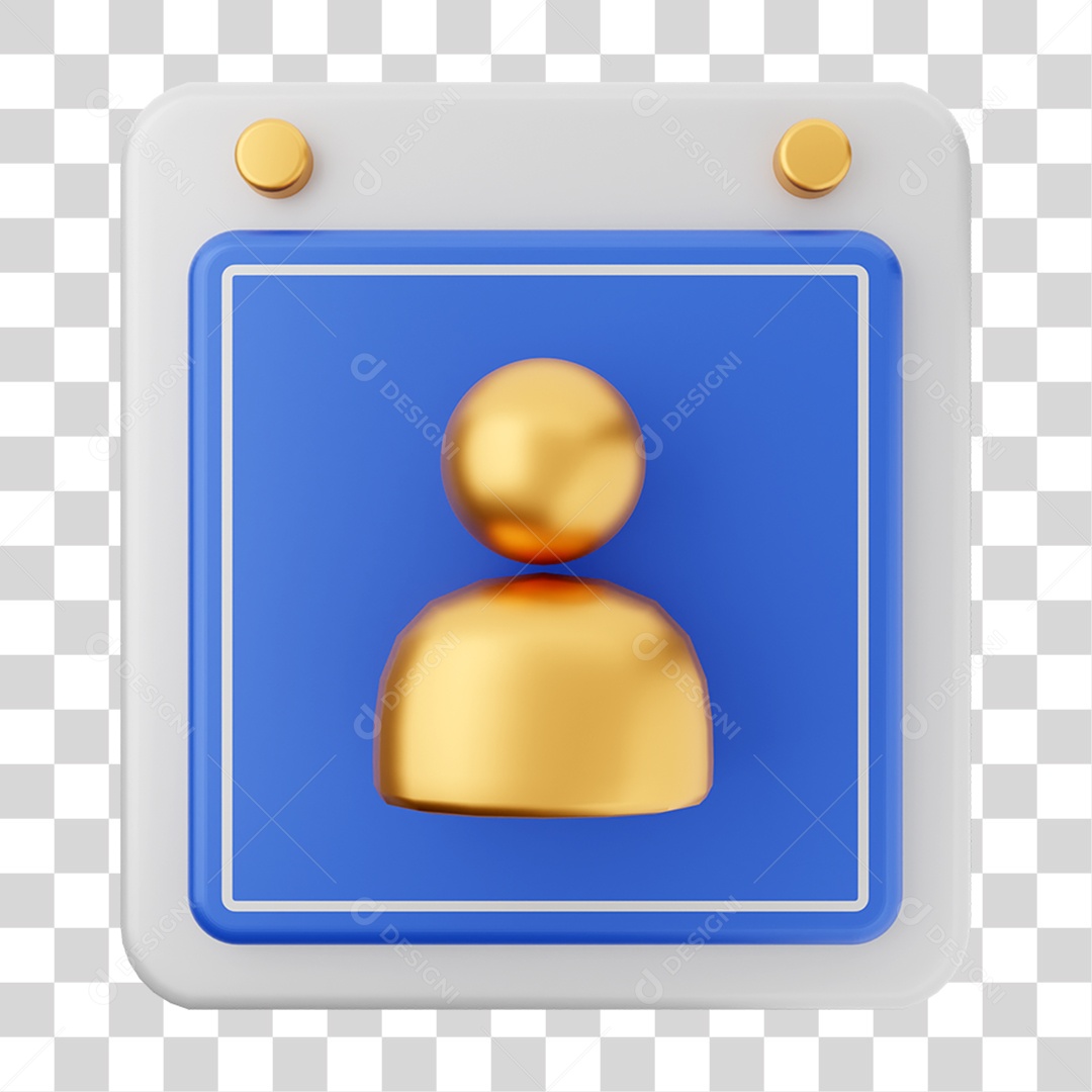 Elemento 3D Calendário para Composição PNG Transparente