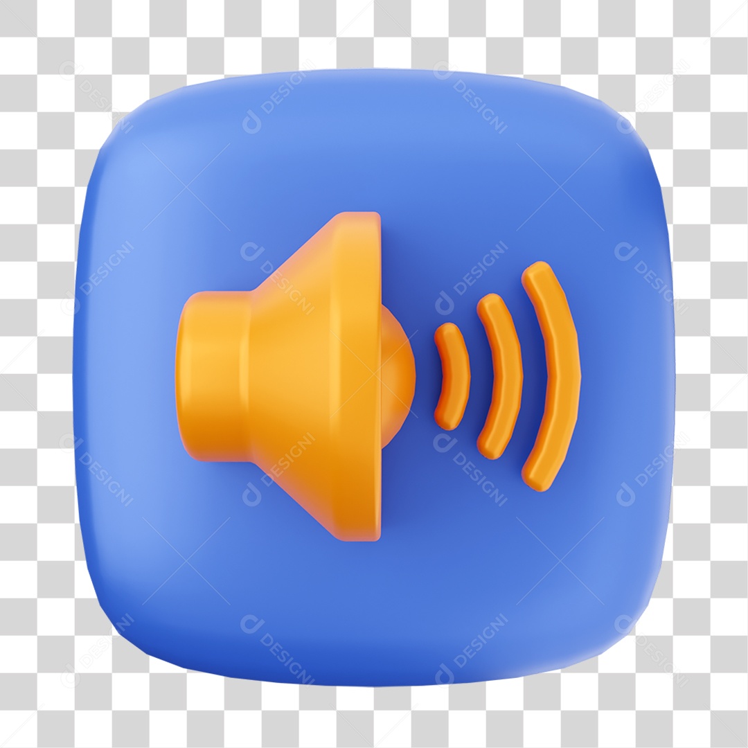 Elemento 3D Ícone Volume Para Composição PNG Transparente