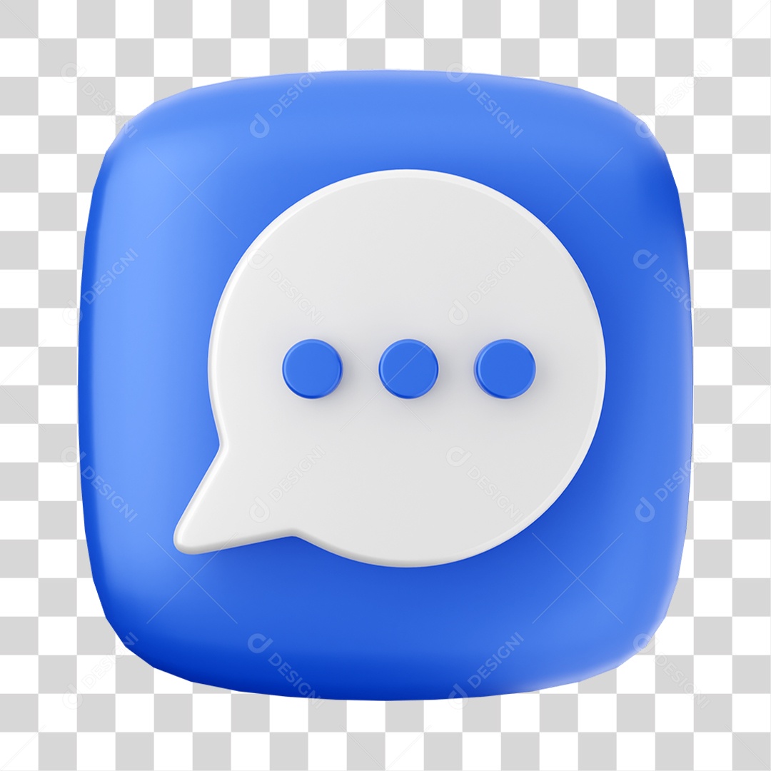 Ícone 3D Notificação Para Composição PNG Transparente