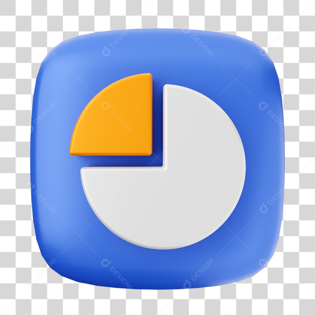 Ícone 3D Gráficos Para Composição PNG Transparente